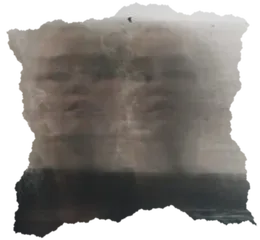 Two blurred faces, the same face, smearing out of itself.
